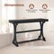 Narrow Vintage Console Table Open Shelf for Living Room and Entryway